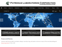 Tablet Screenshot of patronuslabs.com